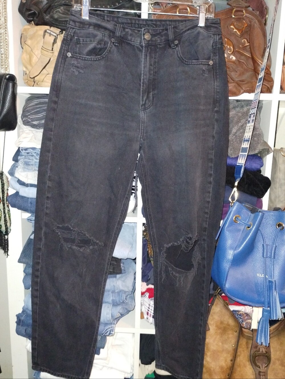 American Eagle Black Jeans Size 6 Regular